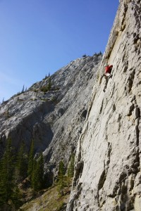 Francois Laplante on Big Horn Lingus 5.10a      